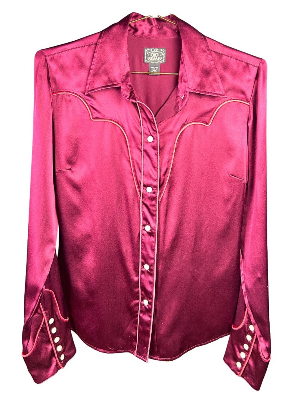 Silk Western Style Shirt